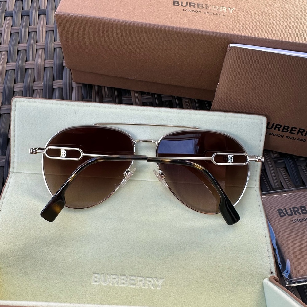 Burberry Women’s Aviator Sunglasses - Picture 2 of 7
